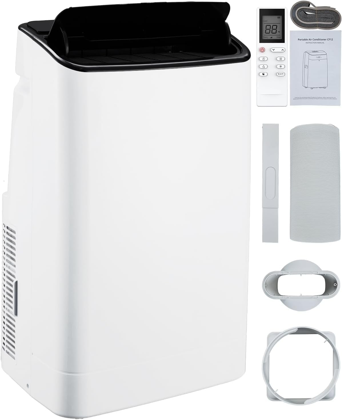 Version 1.0.0 Aire acondicionado portátil MilleLoom 3GE-OIBA-M7M0NVJ4U5W9VI7MC4HZ 14000 BTU 3 en 1 ventilador deshumidificador enfría