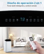 Aire acondicionado portátil EliteEdge 3GE-P5-TTKTKFAW-EZJQGXMGMBFZM 14000 BTU 3 en 1 refrigeracion deshumidificador vent