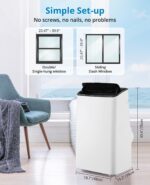 Aire acondicionado portátil EliteEdge 3GE-P5-TTKTKFAW-EZJQGXMGMBFZM 14000 BTU 3 en 1 refrigeracion deshumidificador vent