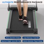 Caminadora plegable SereneLife SLFOLD10.6 motor 2.5 HP 12 programas pantalla LED soporte tableta velocidad 0.6 a 7.5 MPH