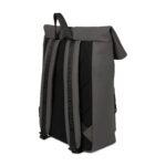 KARL LAGERFELD JEANS Men's Coated Faux-Leather Roll Top Backpack, MAGNET, One size