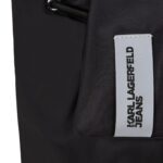KARL LAGERFELD JEANS Women's Padded Nylon Backpack, Black, One size