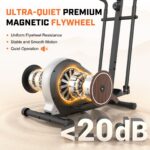 Máquina Elíptica ANCHEER AMA006031 500 libras resistencia magnética 14 niveles aluminio
