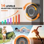 Máquina Elíptica ANCHEER AMA006031 500 libras resistencia magnética 14 niveles aluminio
