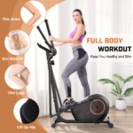 Máquina Elíptica ANCHEER AMA006031 500 libras resistencia magnética 14 niveles aluminio