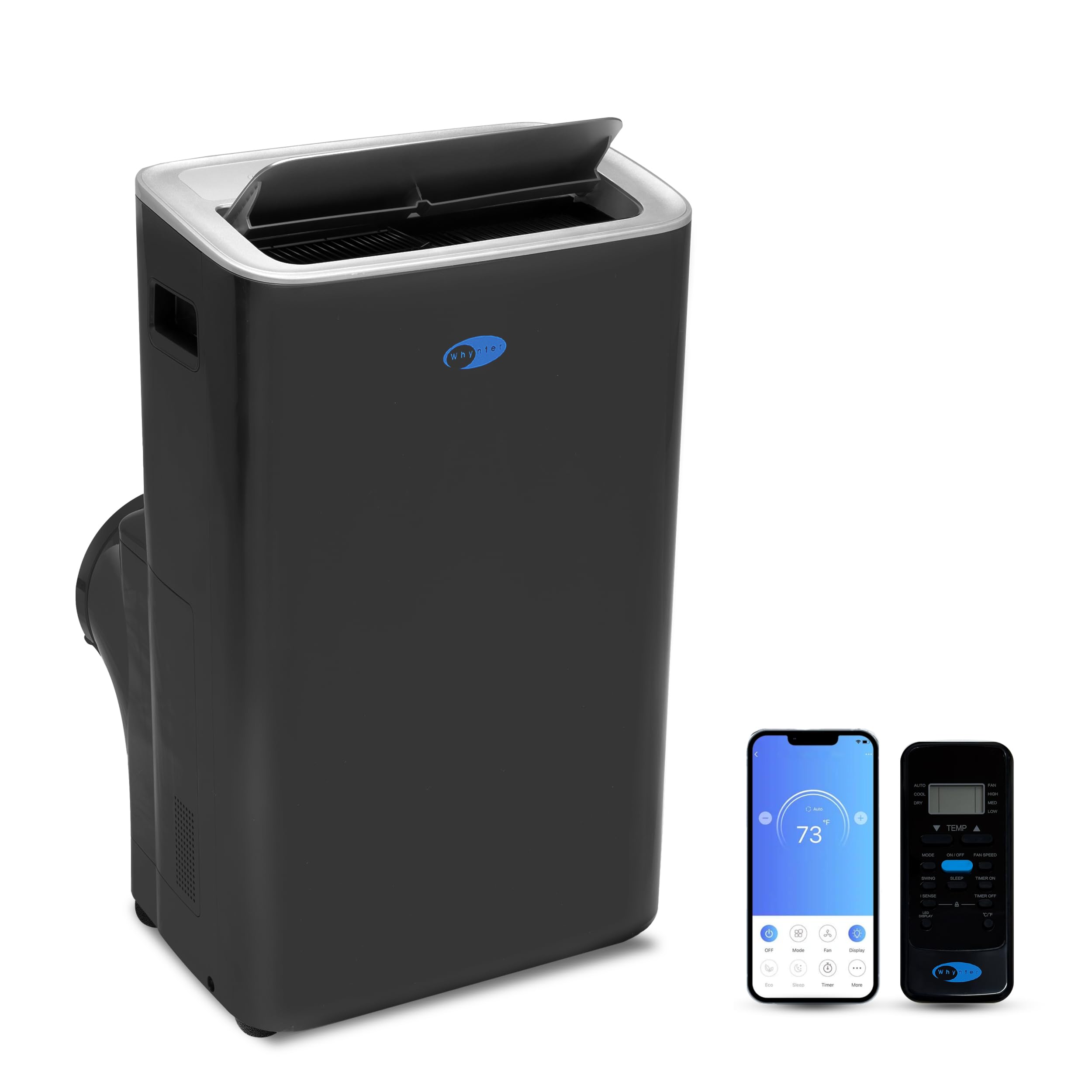 Version 1.0.0 Aire acondicionado portátil doble manguera Whynter ARC-1280MX inversor NEX 13000 BTU SACC 10000 BTU control Wi-Fi voz co