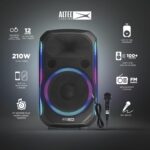 Altec Lansing - Altavoz Bluetooth Soundrover 210 con luces, altavoz inalámbrico para fiestas de 210 W, altavoces Bluetoo