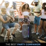 Altec Lansing - Altavoz Bluetooth Soundrover 210 con luces, altavoz inalámbrico para fiestas de 210 W, altavoces Bluetoo