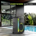 Altec Lansing - Altavoz Bluetooth Soundrover 210 con luces, altavoz inalámbrico para fiestas de 210 W, altavoces Bluetoo