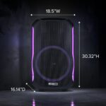 Altec Lansing - Altavoz Bluetooth Soundrover 210 con luces, altavoz inalámbrico para fiestas de 210 W, altavoces Bluetoo