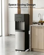 Dispensador de agua carga inferior EUHOMY WC003-X3BS para garrafón de 5 galones tres temperaturas caliente templada fría