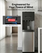Dispensador de agua carga inferior EUHOMY WC003-X3BS para garrafón de 5 galones tres temperaturas caliente templada fría