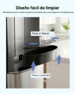 Dispensador de agua carga inferior EUHOMY WC003-X3BS para garrafón de 5 galones tres temperaturas caliente templada fría