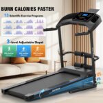 Caminadora plegable multifuncional ANCHEER 840533802876 3.5 HP con asiento para sentadillas inclinación ajustable capaci