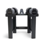 Mancuernas ajustables NordicTrack Select a Weight 55 libras par con soporte universal para pesas de gimnasio en casa