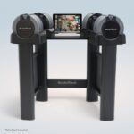 Mancuernas ajustables NordicTrack Select a Weight 55 libras par con soporte universal para pesas de gimnasio en casa