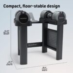 Mancuernas ajustables NordicTrack Select a Weight 55 libras par con soporte universal para pesas de gimnasio en casa