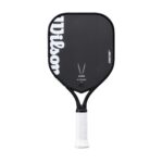 Wilson Vesper SF Control 17 Pickleball Paddle- Black/White, Size 1