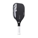 Wilson Vesper SF Control 17 Pickleball Paddle- Black/White, Size 1