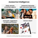 Samsung Galaxy A57 5G (2026), teléfono inteligente Android desbloqueado, 128GB, pantalla AMOLED, triple cámara, IP68, ba