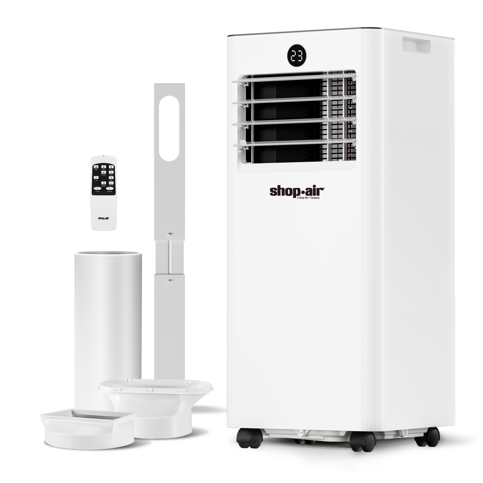 Version 1.0.0 Aire acondicionado portátil Shop-Air 5430556 10000 BTU 3 en 1 para habitaciones hasta 40 m2 con control remoto enfriamie