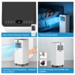 Aire acondicionado portátil Shop-Air 5430556 10000 BTU 3 en 1 para habitaciones hasta 40 m2 con control remoto enfriamie