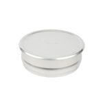 Juego de moldes para masa de aluminio Restaurantware Met Lux RWT2448S-MC 48 y 96 onzas con tapas apilables resistentes p