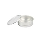 Juego de moldes para masa de aluminio Restaurantware Met Lux RWT2448S-MC 48 y 96 onzas con tapas apilables resistentes p