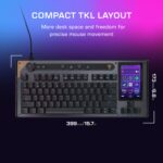 Teclado con Cable Turtle Beach Command Series KB7 TKL TBK-2004-01-US Pantalla Táctil 4.3 Pulgadas Interruptores Hall Tit