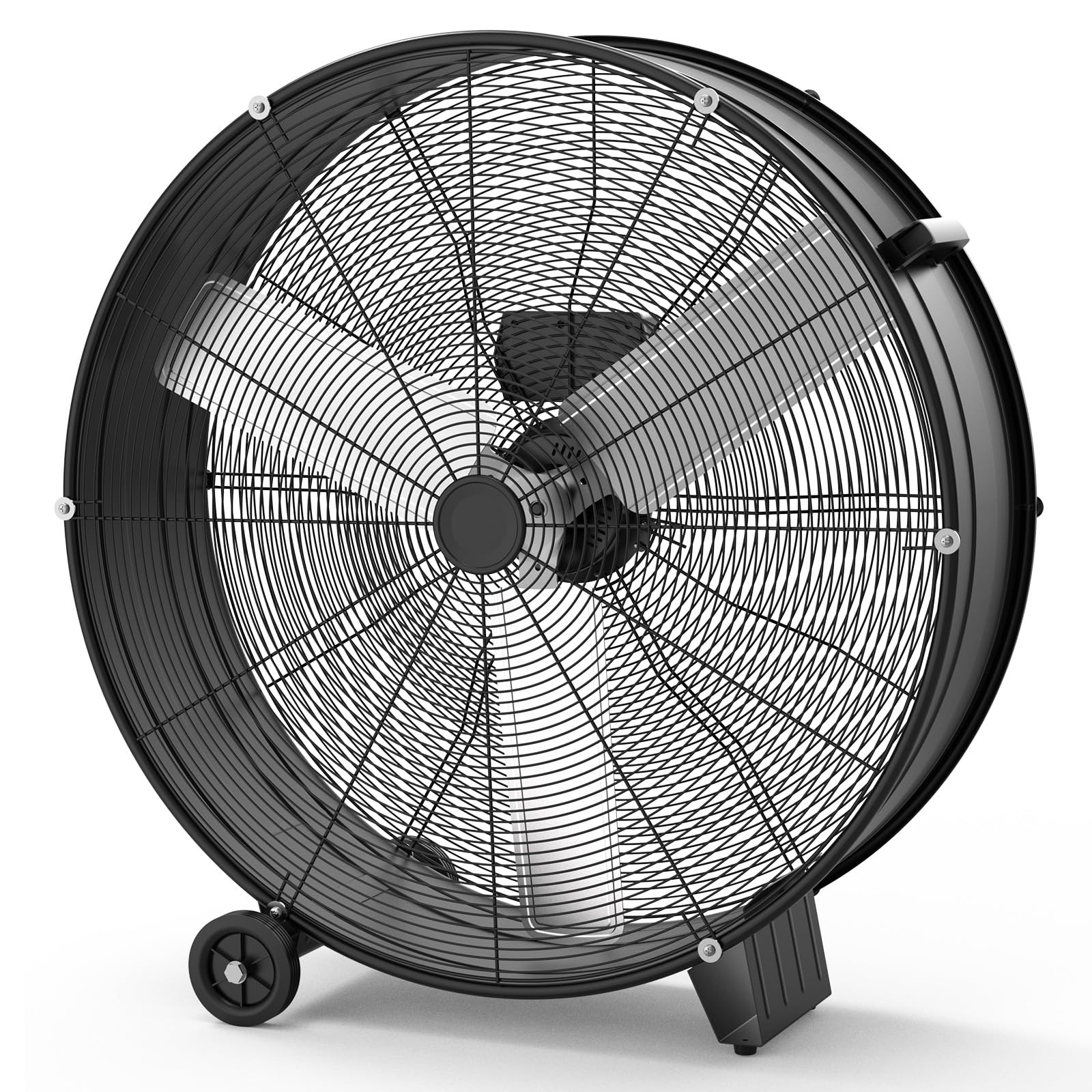 Version 1.0.0 Ventilador Industrial Tambor Takywep 30 Pulgadas – 6,000 CFM, 3 Velocidades, Motor 330W, Ruedas de Hule