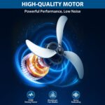 Ventilador Industrial Tambor Takywep 30 Pulgadas – 6,000 CFM, 3 Velocidades, Motor 330W, Ruedas de Hule