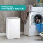 Deshumidificador portátil Hisense ADH50K26 50 pintas Energy Star silencioso hogar
