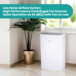 Deshumidificador portátil Hisense ADH50K26 50 pintas Energy Star silencioso hogar