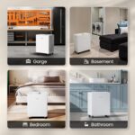Deshumidificador Portátil Hisense ALDH50KP26 50 Pintas Bomba Integrada Silencioso Tanque 18 Pintas Para Sótano Hogar