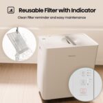 Deshumidificador Portátil Hisense ALDH50KP26 50 Pintas Bomba Integrada Silencioso Tanque 18 Pintas Para Sótano Hogar