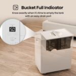 Deshumidificador Portátil Hisense ALDH50KP26 50 Pintas Bomba Integrada Silencioso Tanque 18 Pintas Para Sótano Hogar