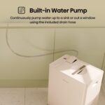 Deshumidificador Portátil Hisense ALDH50KP26 50 Pintas Bomba Integrada Silencioso Tanque 18 Pintas Para Sótano Hogar