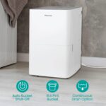 Deshumidificador Portátil Hisense ADH35K26 35 Pintas para Espacios hasta 3,000 pies cuadrados, Cubo Deslizante, Drenaje