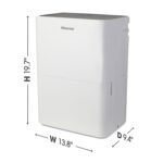 Deshumidificador Portátil Hisense ADH35K26 35 Pintas para Espacios hasta 3,000 pies cuadrados, Cubo Deslizante, Drenaje