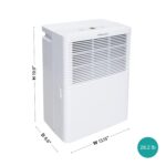 Deshumidificador Portátil Hisense ADH25K26 25 Pintas para Espacios hasta 2,000 pies cuadrados, Control Manual, Operación