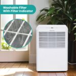 Deshumidificador Portátil Hisense ADH25K26 25 Pintas para Espacios hasta 2,000 pies cuadrados, Control Manual, Operación