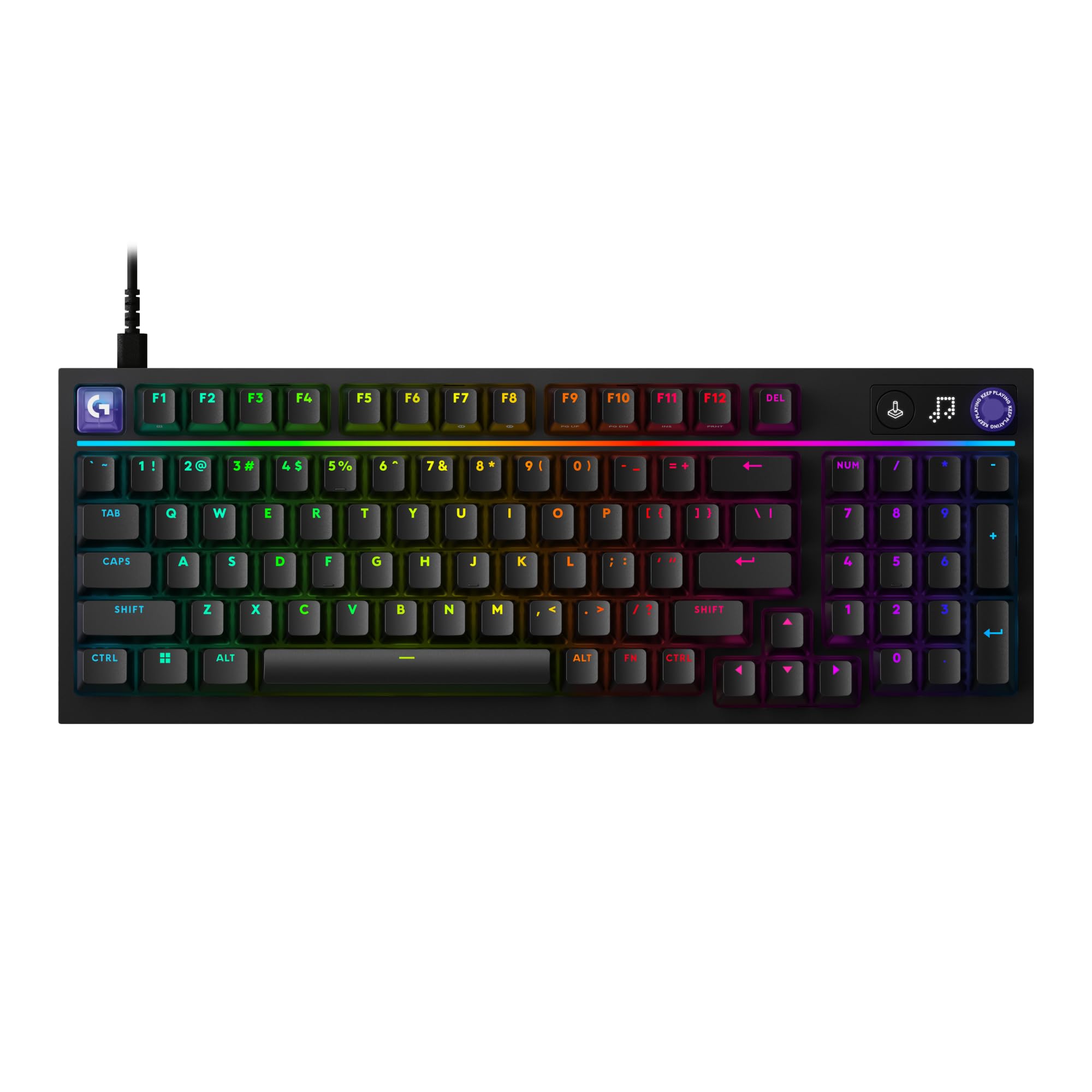 Version 1.0.0 Teclado Gaming Logitech G316 X 98 920-014213 8kHz Intercambiable Hot-Swap PBT RGB para PC