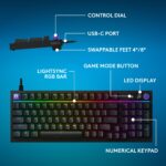 Teclado Gaming Logitech G316 X 98 920-014213 8kHz Intercambiable Hot-Swap PBT RGB para PC