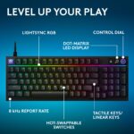 Teclado Gaming Logitech G316 X 98 920-014213 8kHz Intercambiable Hot-Swap PBT RGB para PC