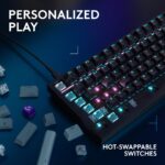Teclado Gaming Logitech G316 X 98 920-014213 8kHz Intercambiable Hot-Swap PBT RGB para PC