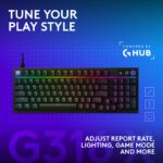 Teclado Gaming Logitech G316 X 98 920-014213 8kHz Intercambiable Hot-Swap PBT RGB para PC