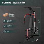 COZONY Equipo de entrenamiento de fuerza para gimnasio en casa de alta resistencia, máquina de entrenamiento de cuerpo c