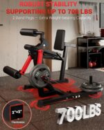 Leg Extension Wave Machine Adjustable 4-in-1 Lower Body Workout Equipment 700lbs Capacity Seated Home Gym Strength Train