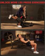 Leg Extension Wave Machine Adjustable 4-in-1 Lower Body Workout Equipment 700lbs Capacity Seated Home Gym Strength Train
