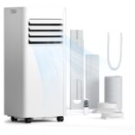 Aire acondicionado portátil 4 en 1 Electactic OL-A016FN06N3 10000 BTU enfría hasta 42 metros cuadrados ventilador deshum